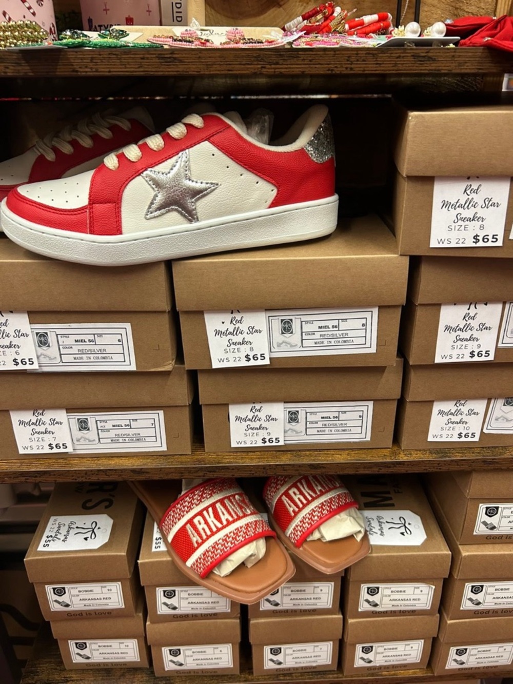 Arkansas Razorback Sandals - Picture 3 of 3
